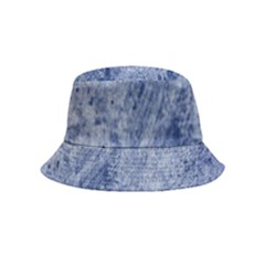 Blue Grunge Texture, Wall Texture, Blue Retro Background Bucket Hat (kids) by nateshop