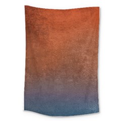 Orange To Blue, Abstract, Background, Blue, Orange, Large Tapestry by nateshop