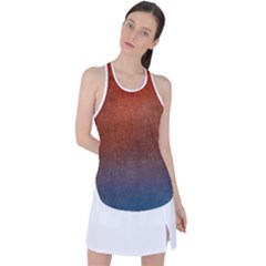 Orange To Blue, Abstract, Background, Blue, Orange, Racer Back Mesh Tank Top by nateshop