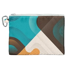 Retro Colored Abstraction Background, Creative Retro Canvas Cosmetic Bag (xl) by nateshop