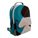 Retro Colored Abstraction Background, Creative Retro Flap Pocket Backpack (Small) View2