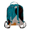 Retro Colored Abstraction Background, Creative Retro Flap Pocket Backpack (Small) View3