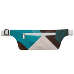 Retro Colored Abstraction Background, Creative Retro Active Waist Bag by nateshop