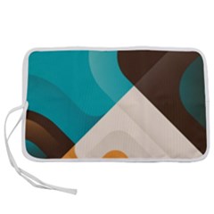 Retro Colored Abstraction Background, Creative Retro Pen Storage Case (m) by nateshop