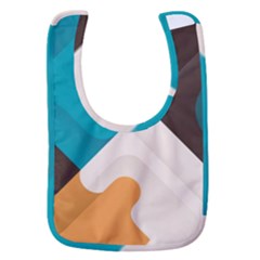 Retro Colored Abstraction Background, Creative Retro Baby Bib by nateshop