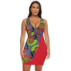 Afr 16 Draped Bodycon Dress by exoticexpressions