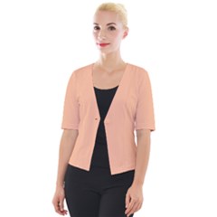 Peach Fuzz 2024 Cropped Button Cardigan by dressshop