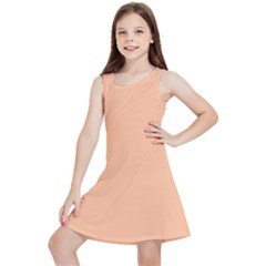 Peach Fuzz 2024 Kids  Lightweight Sleeveless Dress by dressshop