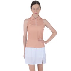 Peach Fuzz 2024 Women s Sleeveless Polo T-shirt by dressshop