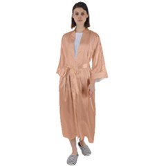 Peach Fuzz 2024 Maxi Satin Kimono by dressshop