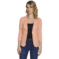 Peach Fuzz 2024 Women s One-button 3/4 Sleeve Short Jacket by dressshop