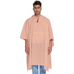 Peach Fuzz 2024 Men s Hooded Rain Ponchos by dressshop