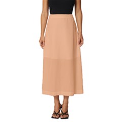 Peach Fuzz 2024 Classic Midi Chiffon Skirt by dressshop