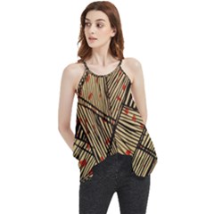 Abstract Geometric Pattern, Abstract Paper Backgrounds Flowy Camisole Tank Top by nateshop