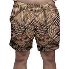 Abstract Geometric Pattern, Abstract Paper Backgrounds Men s Shorts by nateshop