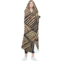 Abstract Geometric Pattern, Abstract Paper Backgrounds Wearable Blanket by nateshop