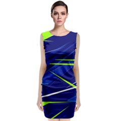 Abstract Lightings, Grunge Art, Geometric Backgrounds Sleeveless Velvet Midi Dress by nateshop