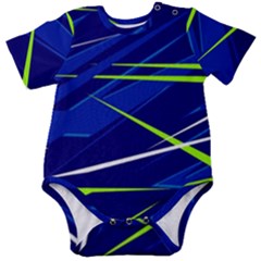 Abstract Lightings, Grunge Art, Geometric Backgrounds Baby Short Sleeve Bodysuit