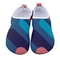 Blue Geometric Background, Abstract Lines Background Men s Sock-Style Water Shoes View1