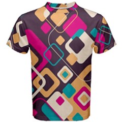 Colorful Abstract Background, Geometric Background Men s Cotton T-shirt by nateshop