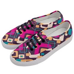 Colorful Abstract Background, Geometric Background Women s Classic Low Top Sneakers by nateshop