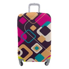 Colorful Abstract Background, Geometric Background Luggage Cover (small) by nateshop