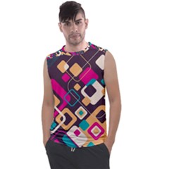 Colorful Abstract Background, Geometric Background Men s Regular Tank Top by nateshop