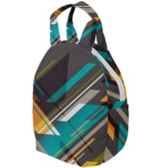 Material Design, Lines, Retro Abstract Art, Geometry Travel Backpack by nateshop