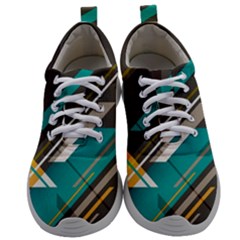 Material Design, Lines, Retro Abstract Art, Geometry Mens Athletic Shoes by nateshop