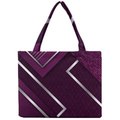 Purple Abstract Background, Luxury Purple Background Mini Tote Bag by nateshop