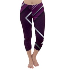 Purple Abstract Background, Luxury Purple Background Capri Winter Leggings  by nateshop