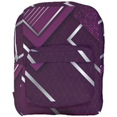 Purple Abstract Background, Luxury Purple Background Full Print Backpack by nateshop