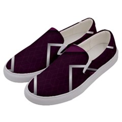 Purple Abstract Background, Luxury Purple Background Men s Canvas Slip Ons