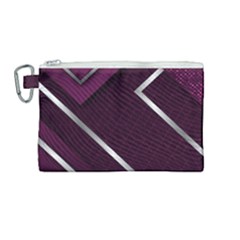 Purple Abstract Background, Luxury Purple Background Canvas Cosmetic Bag (medium)