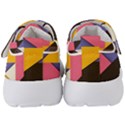 Retro Colorful Background, Geometric Abstraction Kids  Velcro Strap Shoes View4