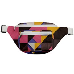 Retro Colorful Background, Geometric Abstraction Fanny Pack by nateshop