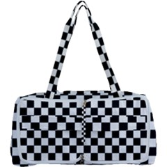 Black White Checker Pattern Checkerboard Multi Function Bag by Grandong