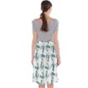 Creepy Monster Bird Drawing Motif Pattern Midi Beach Skirt View2