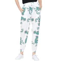 Creepy Monster Bird Drawing Motif Pattern Women s Tapered Pants by dflcprintsclothing