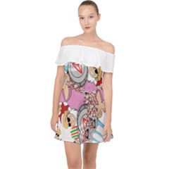 Imfd Trx Off Shoulder Chiffon Dress