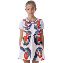 Imfd Trx 1 Kids  Short Sleeve Pinafore Style Dress by imanmulyana