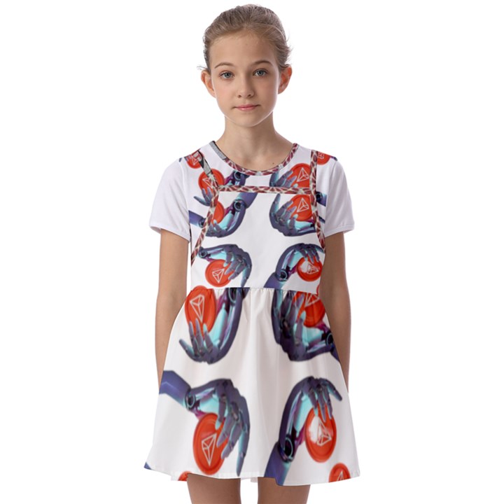 IMFD TRX 1 Kids  Short Sleeve Pinafore Style Dress