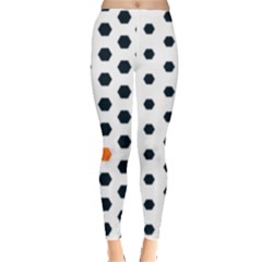 Honeycomb Hexagon Pattern Abstract Everyday Leggings  by Grandong