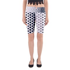 Honeycomb Hexagon Pattern Abstract Yoga Cropped Leggings by Grandong