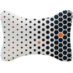 Honeycomb Hexagon Pattern Abstract Seat Head Rest Cushion by Grandong