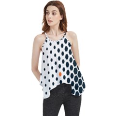 Honeycomb Hexagon Pattern Abstract Flowy Camisole Tank Top by Grandong