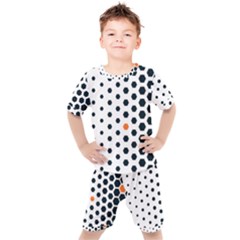 Honeycomb Hexagon Pattern Abstract Kids  T-shirt And Shorts Set by Grandong