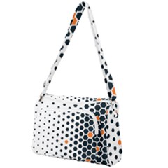 Honeycomb Hexagon Pattern Abstract Front Pocket Crossbody Bag by Grandong