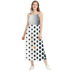 Honeycomb Hexagon Pattern Abstract Boho Sleeveless Summer Dress by Grandong