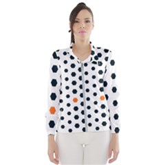 Honeycomb Hexagon Pattern Abstract Women s Windbreaker